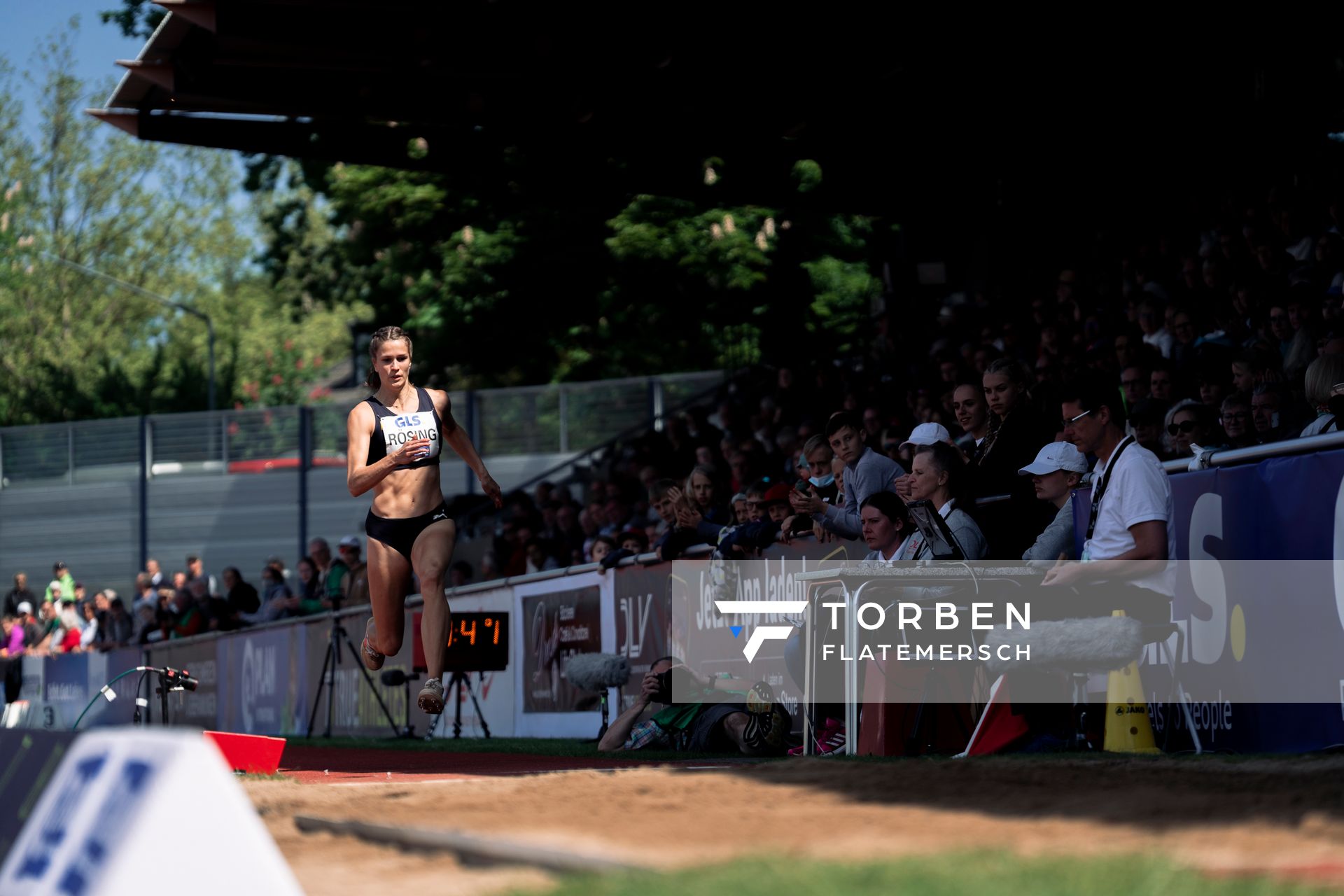 Mareike Roesing (USC Mainz) beim Weitsprung am 08.05.2022 beim Stadtwerke Ratingen Mehrkampf-Meeting 2022 in Ratingen
